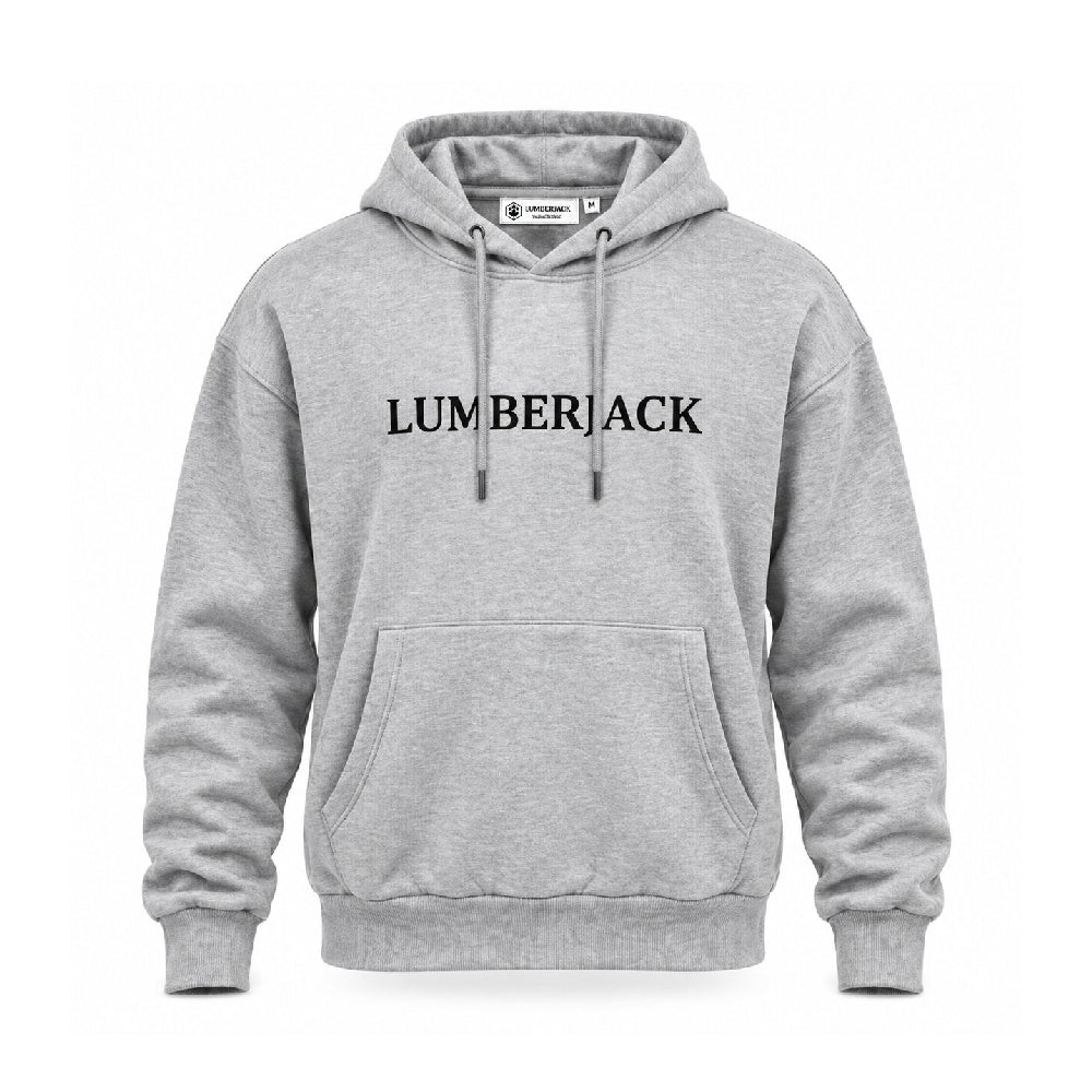 LUMBERJACK HORIZONTAL PAFF LOGO HOODIE GREY
