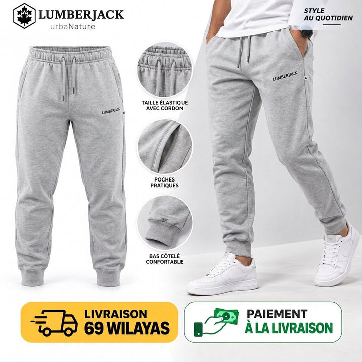 LUMBERJACK HORIZONTAL PAFF LOGO JOGGER GREY