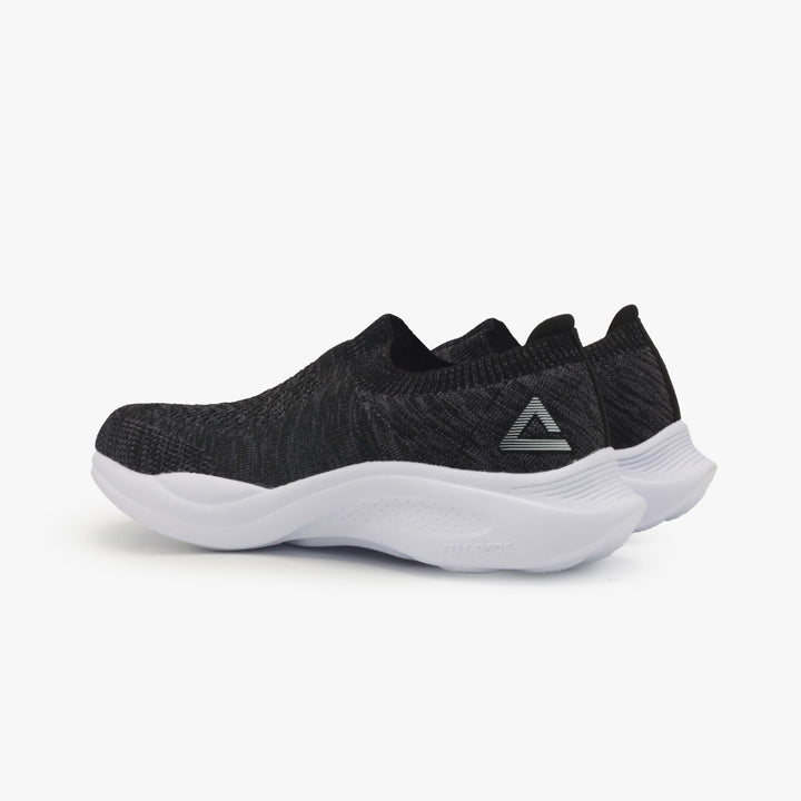 Peak Walking Shoes Black Melange Grey