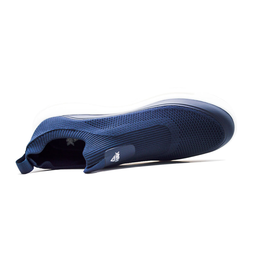 Chaussure sport homme PEAK bleu marine blanc - vue de dessus