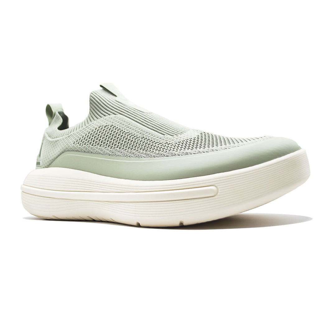 Chaussure sport homme PEAK silver green blanc canvas - vue arrière