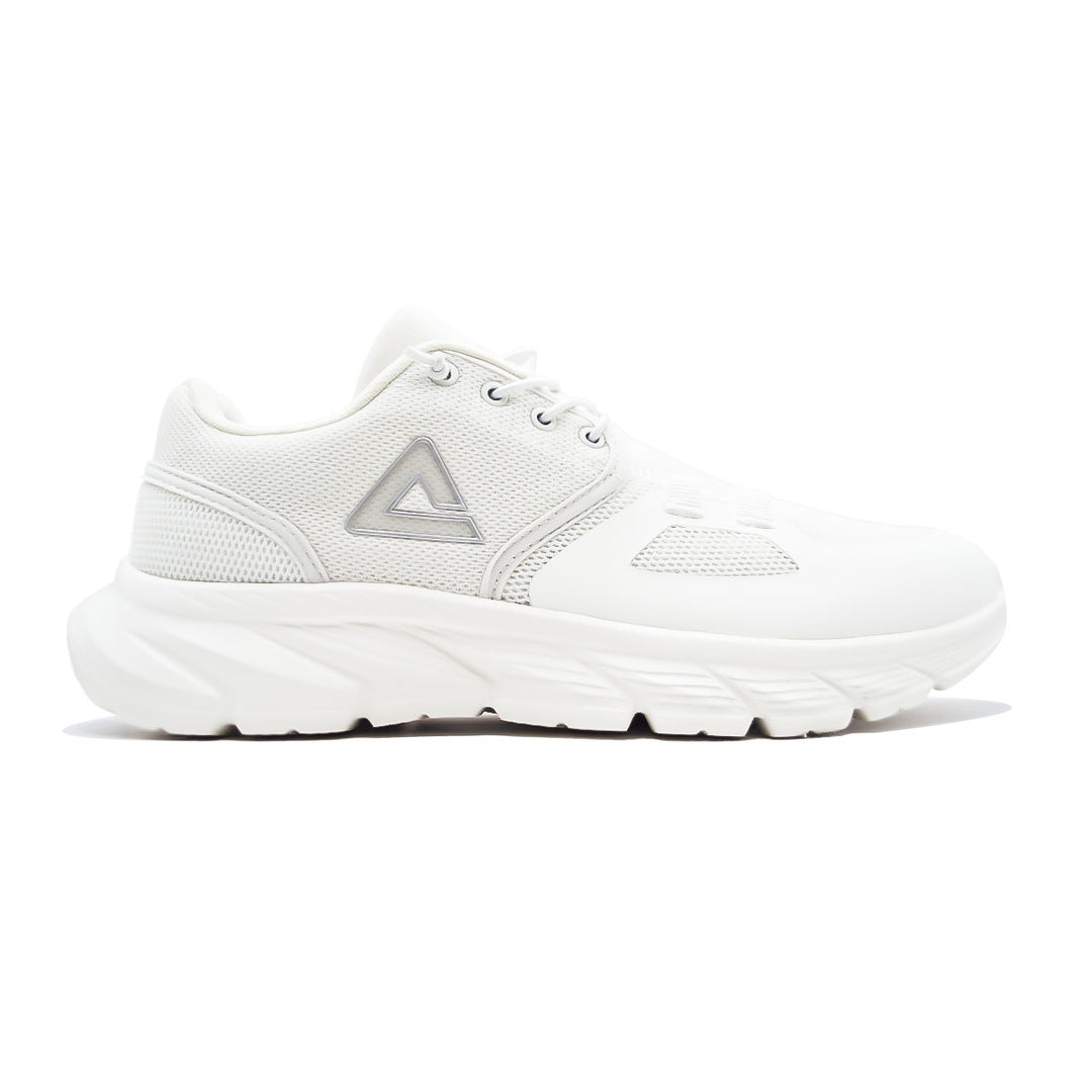 Chaussure running homme PEAK Ultra Light blanche - vue latérale