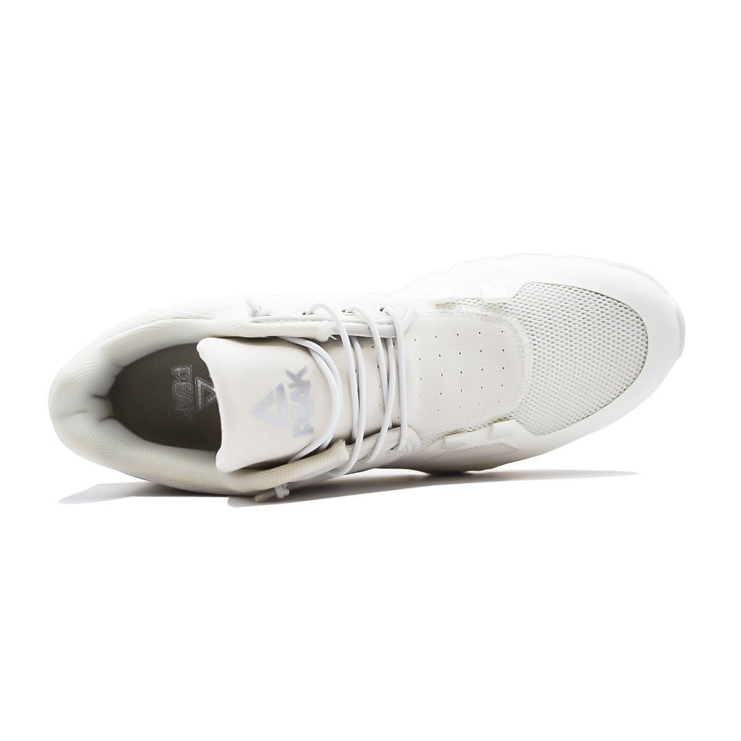 Chaussure running homme PEAK Ultra Light blanche - vue de dessus