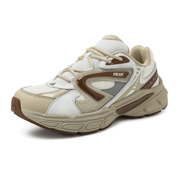 Peak Kids Casual Shoes Off White/Brown