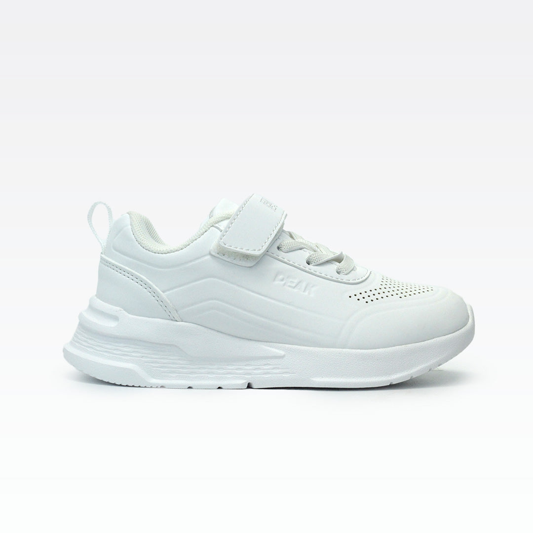 Peak Kids Shoes Canvas White