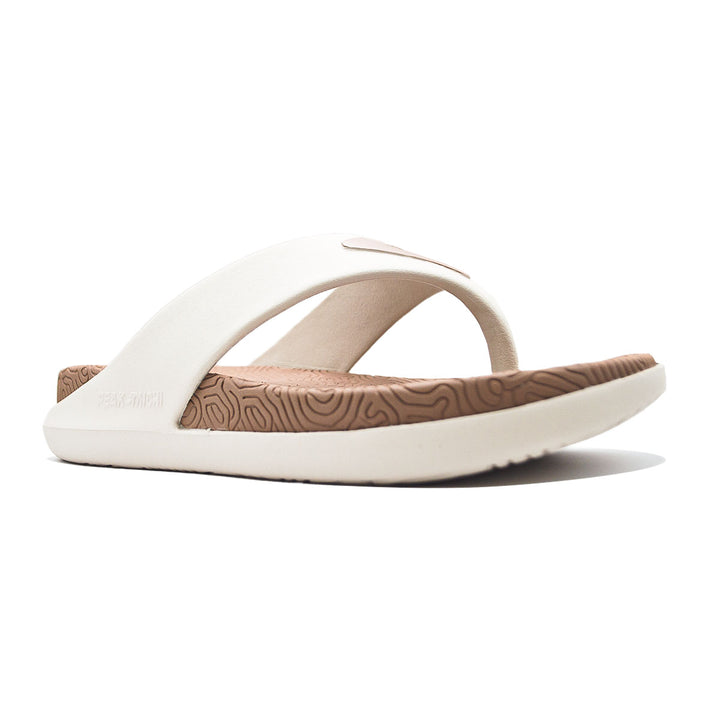 Claquette homme PEAK Taichi marron toffee - vue arrière