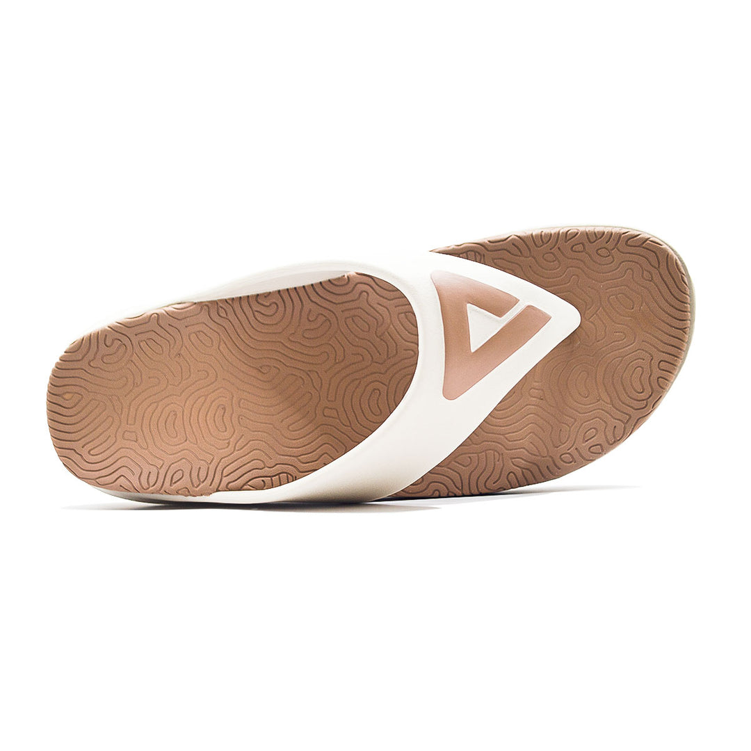 Claquette homme PEAK Taichi marron toffee - vue de dessus