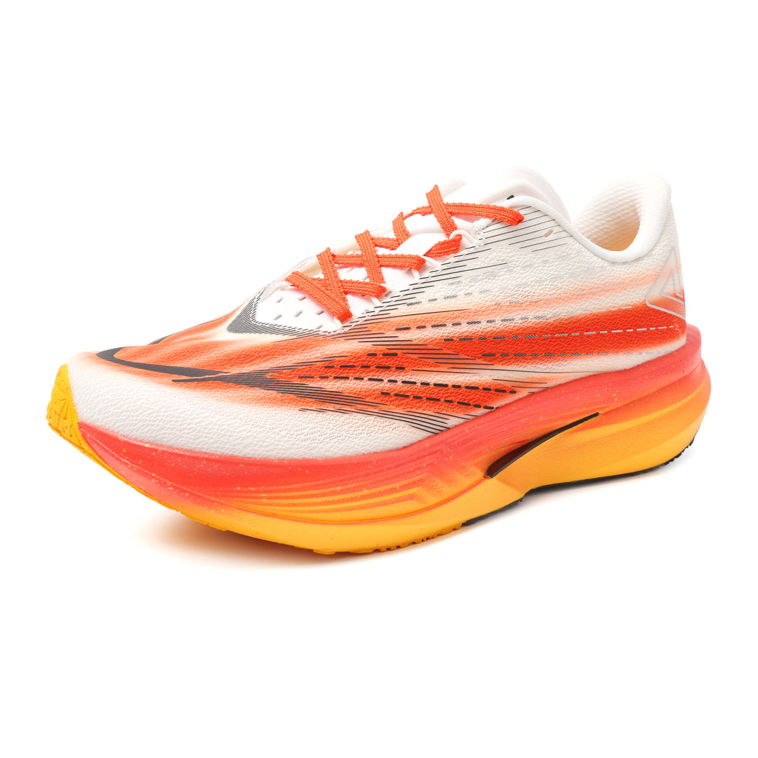 Chaussure running homme PEAK UP30 5.0 blanc orange - vue intérieure