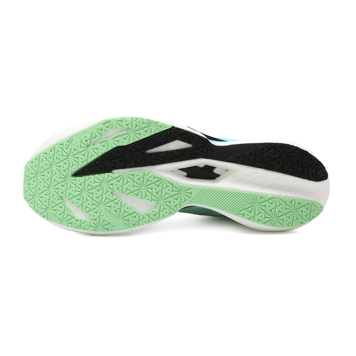 Profil de la chaussure PEAK UP30 5.0 blanc vert femme
