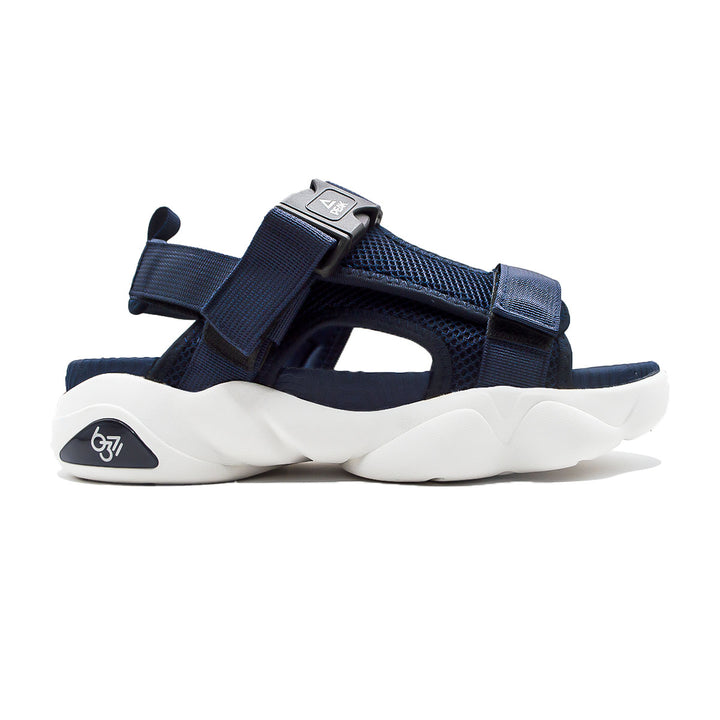 Sandale homme PEAK Taichi bleu marine blanc lait - vue latérale