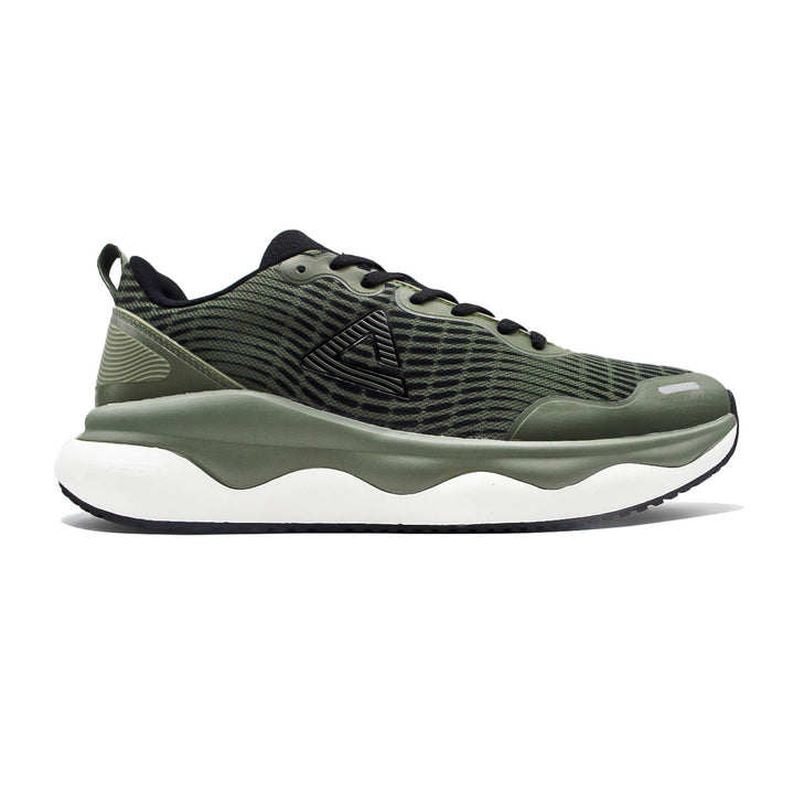 Chaussure walking homme PEAK Taichi vert olive - vue latérale