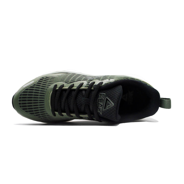 Chaussure walking homme PEAK Taichi vert olive - vue de dessus