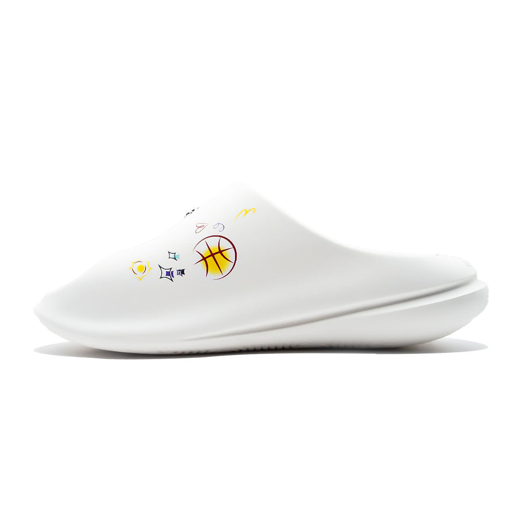 Claquette homme PEAK Taichi Sports blanc jaune - vue intérieure
