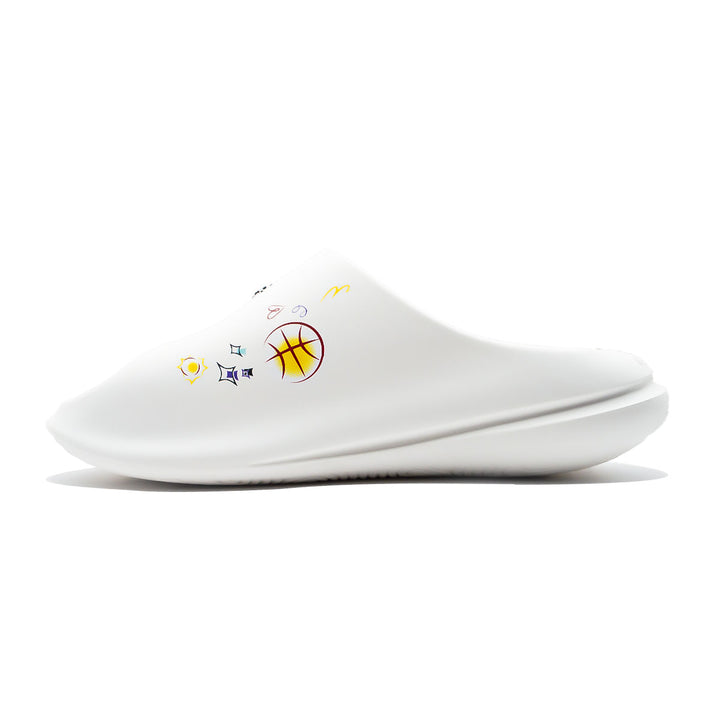 Claquette homme PEAK Taichi Sports blanc jaune - vue intérieure