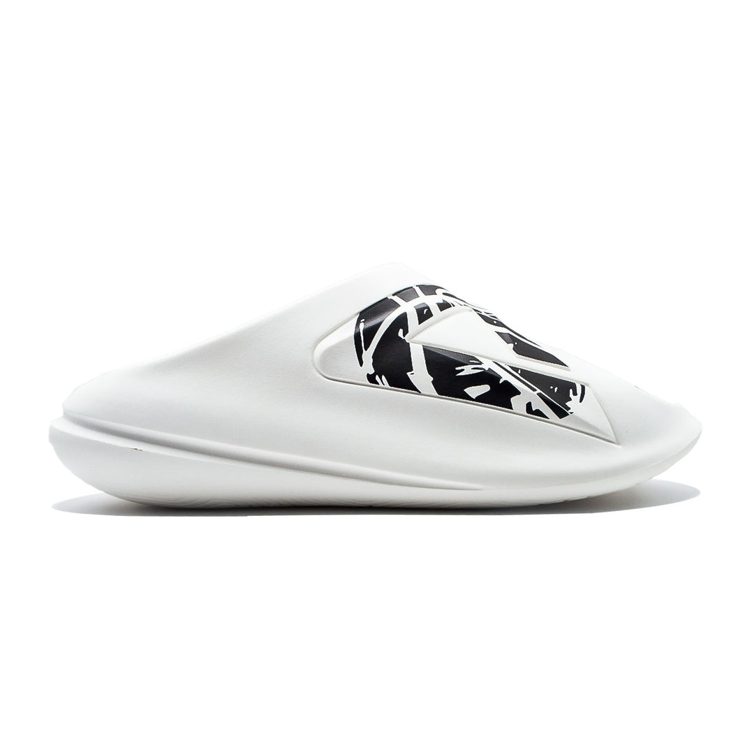 Claquette homme PEAK Taichi Sports blanc noir - vue latérale