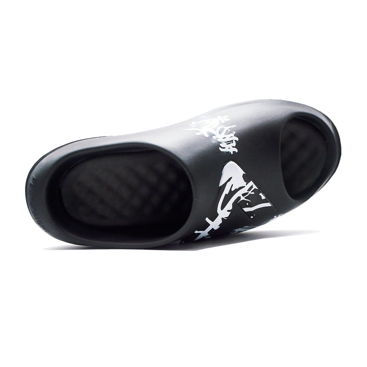Claquette homme PEAK Taichi Sports noire - vue de dessus