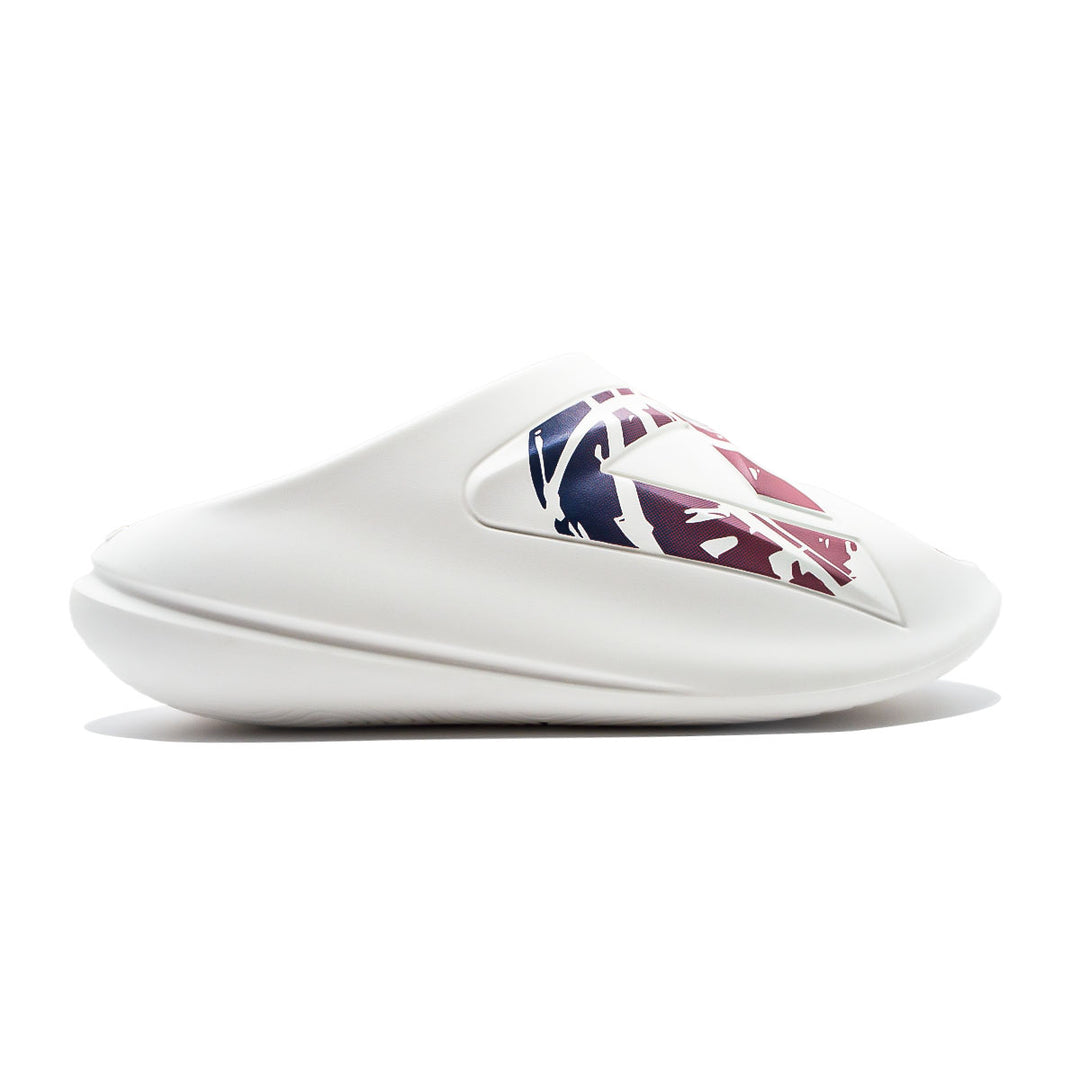 Claquette homme PEAK Taichi Sports blanc violet - vue latérale