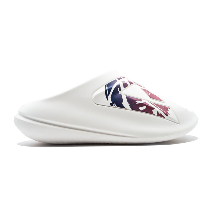 Claquette homme PEAK Taichi Sports blanc violet - vue latérale
