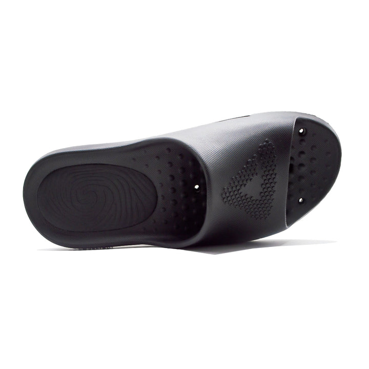 Claquette homme PEAK Taichi Sports noire - vue de dessus