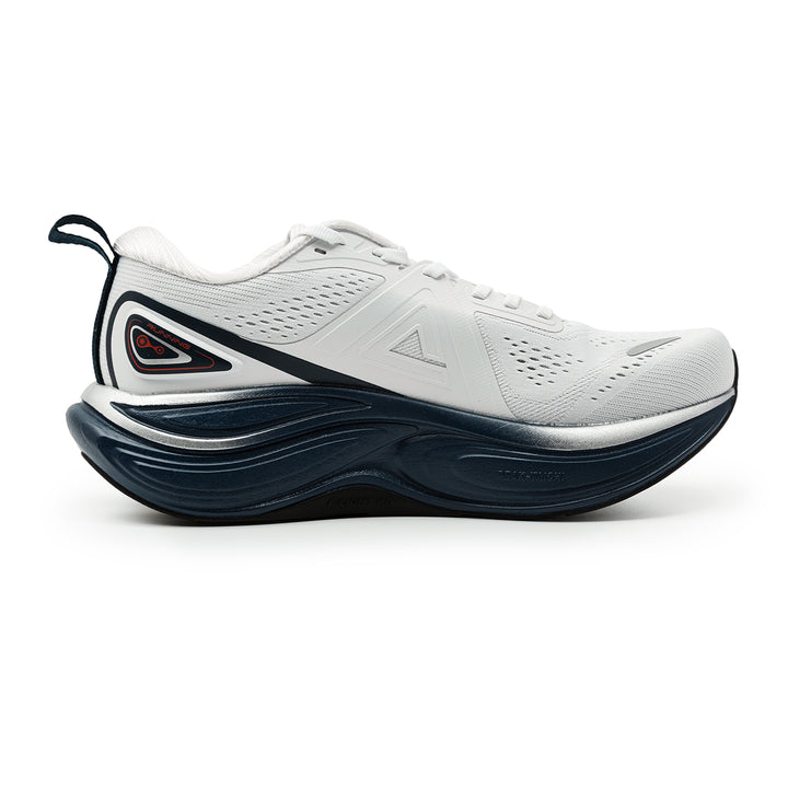 Chaussure running homme PEAK Turbo 2.0 gris clair bleu marine - vue de dessus