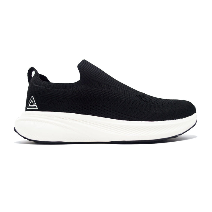 Chaussure casual homme PEAK Taichi noir blanc - vue latérale