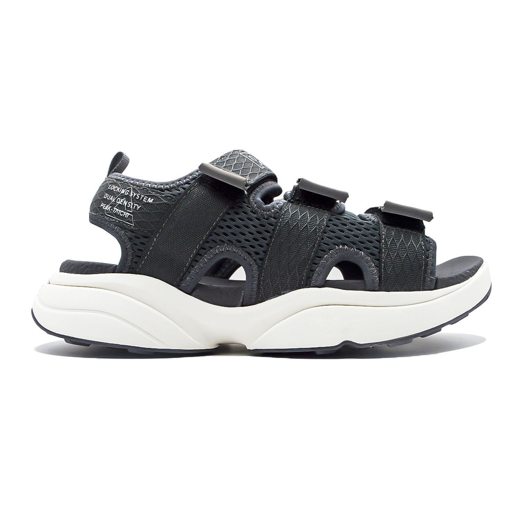 Sandale homme PEAK Taichi gris magnétique blanc lait - vue latérale