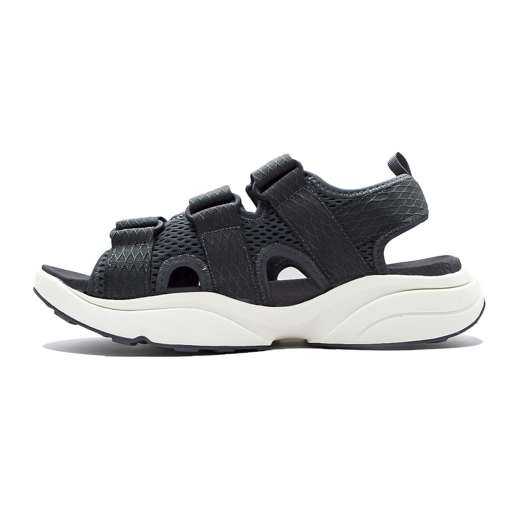 Sandale homme PEAK Taichi gris magnétique blanc lait - vue intérieure