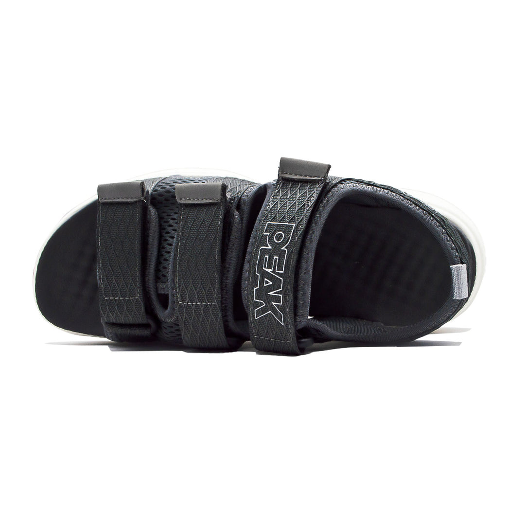 Sandale homme PEAK Taichi gris magnétique blanc lait - vue de dessus