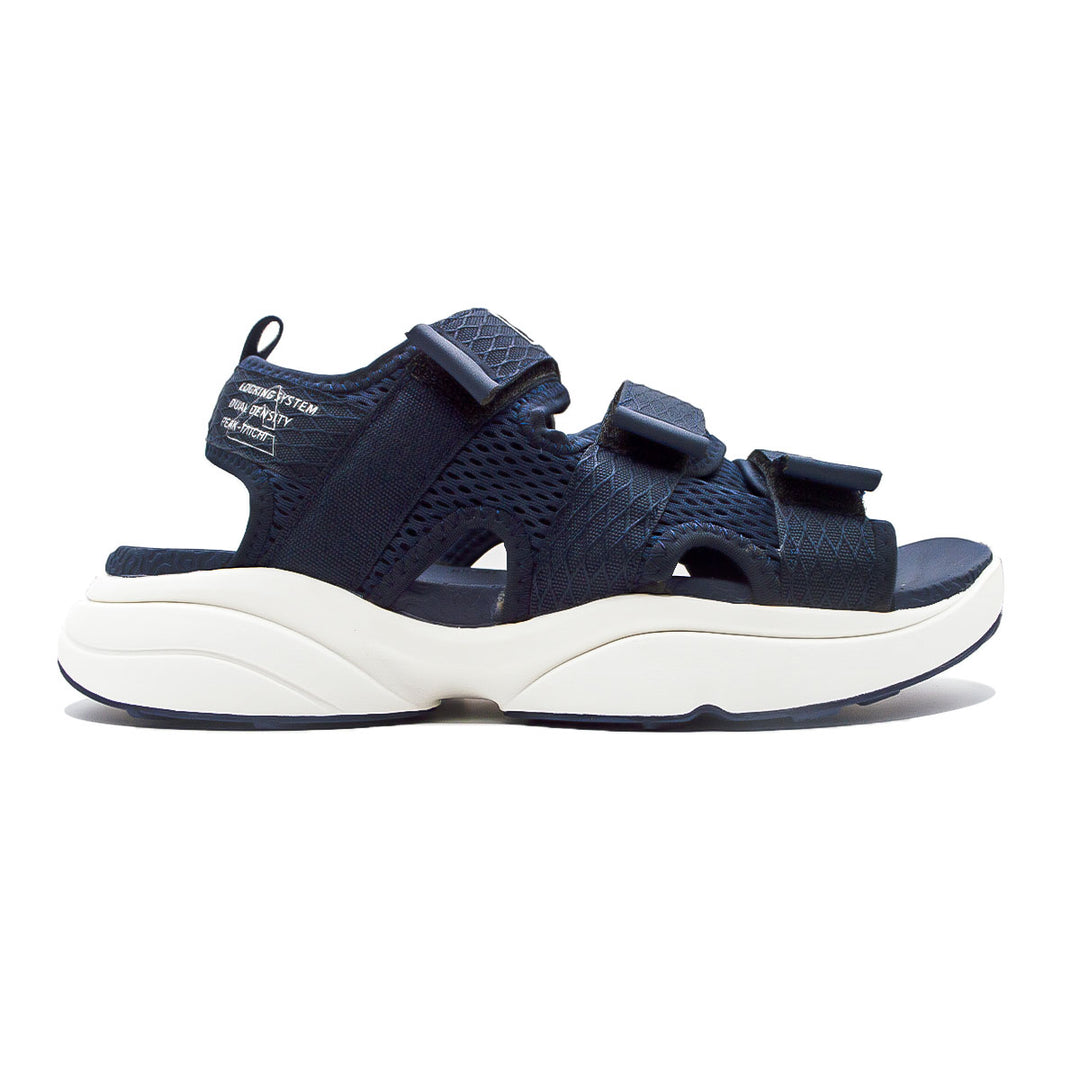 Sandale homme PEAK Taichi bleu marine blanc lait - vue latérale