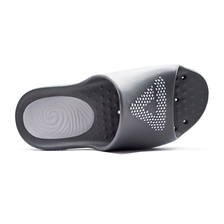Claquette homme PEAK Taichi gris foncé gris argent - vue de dessus