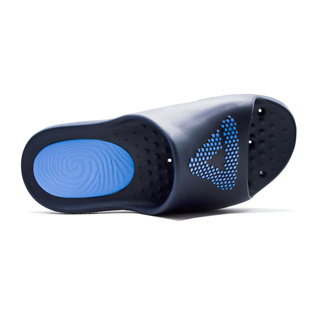 Claquette homme PEAK Taichi bleu foncé bleu ciel - vue de dessus