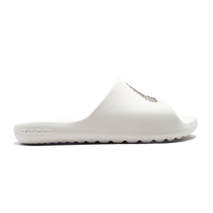 Claquette homme PEAK Taichi blanc canvas kaki foncé - vue latérale