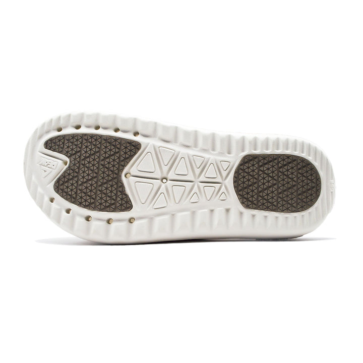 Semelle de la claquette PEAK Taichi blanc canvas kaki foncé homme