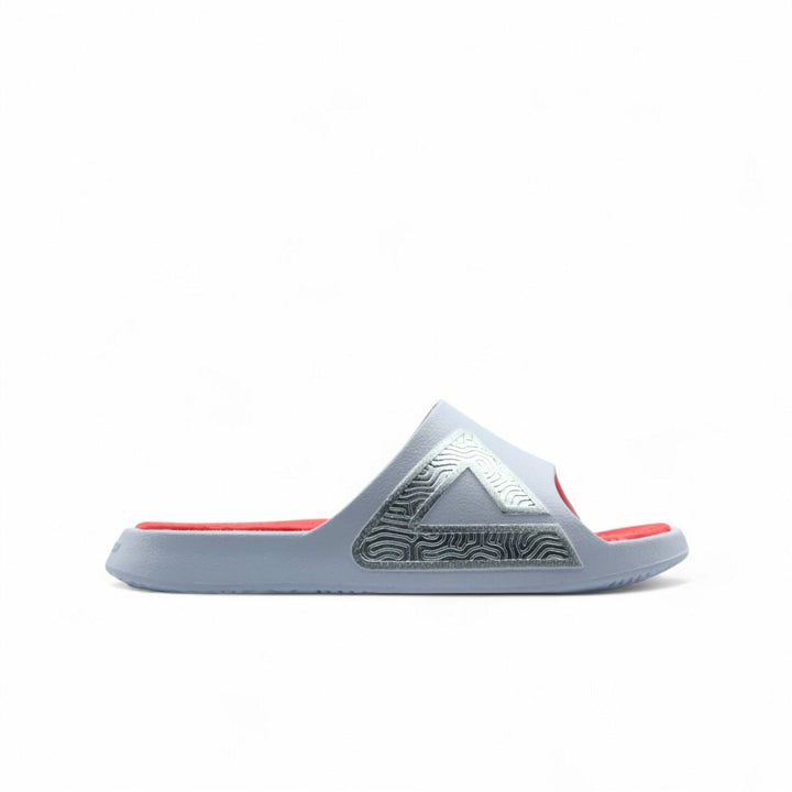 Claquette homme PEAK Taichi blanc rouge - vue latérale