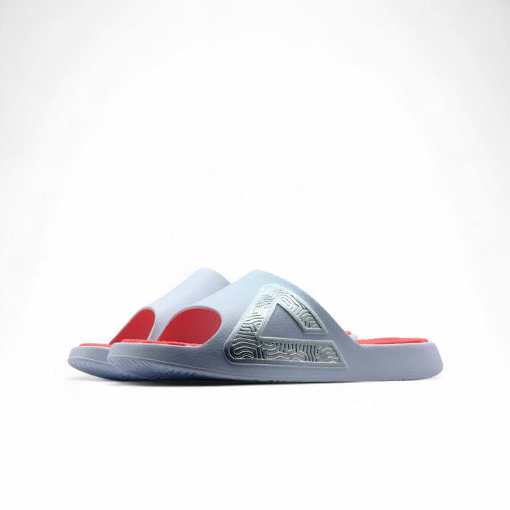 Claquette homme PEAK Taichi blanc rouge - vue arrière