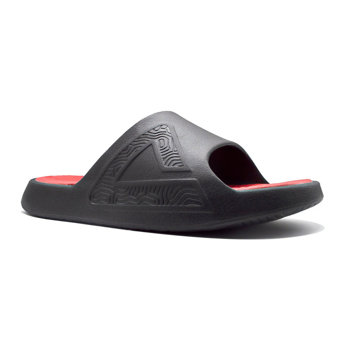 Claquette homme PEAK Taichi noir rouge - vue arrière