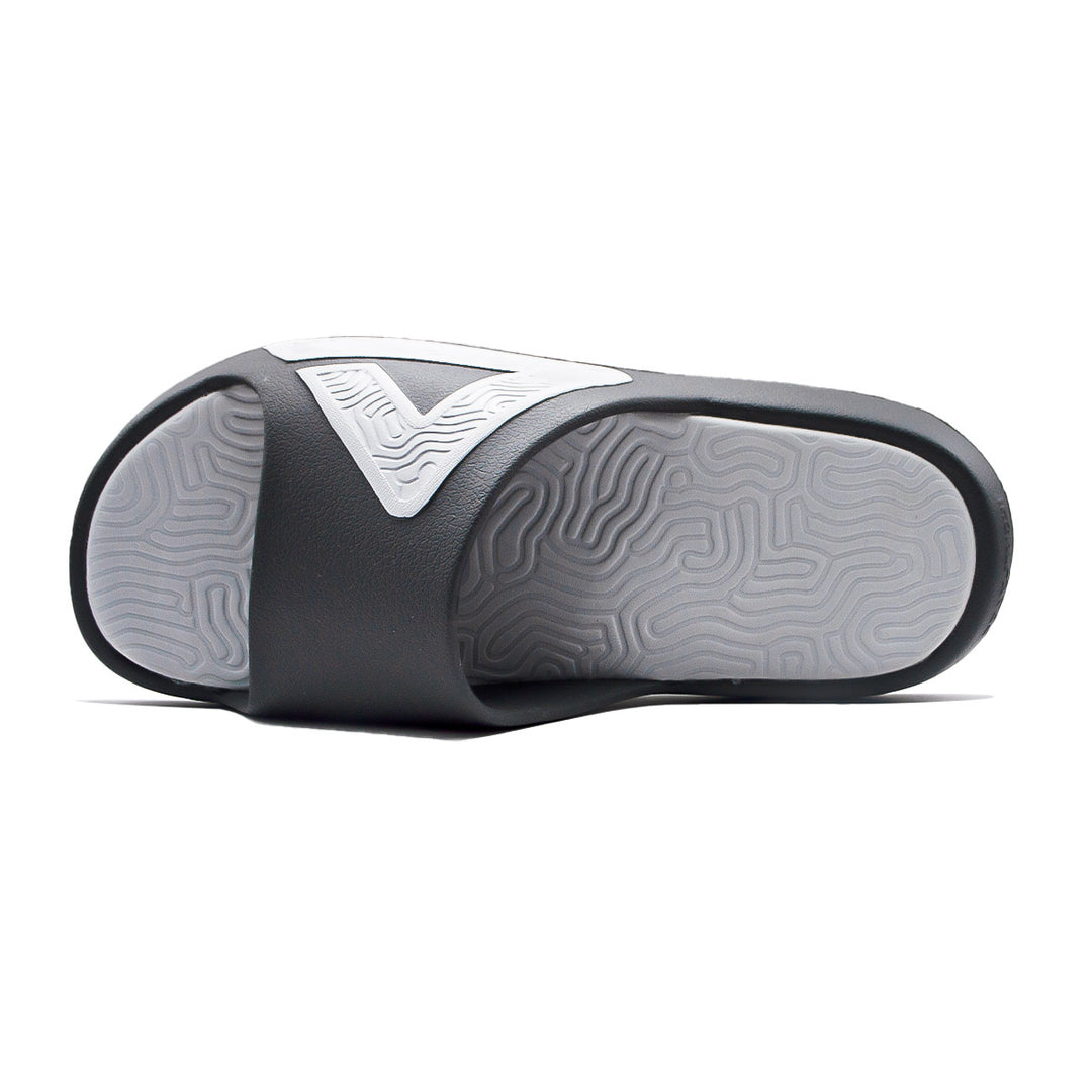 Claquette homme PEAK Taichi gris foncé gris clair - vue de dessus