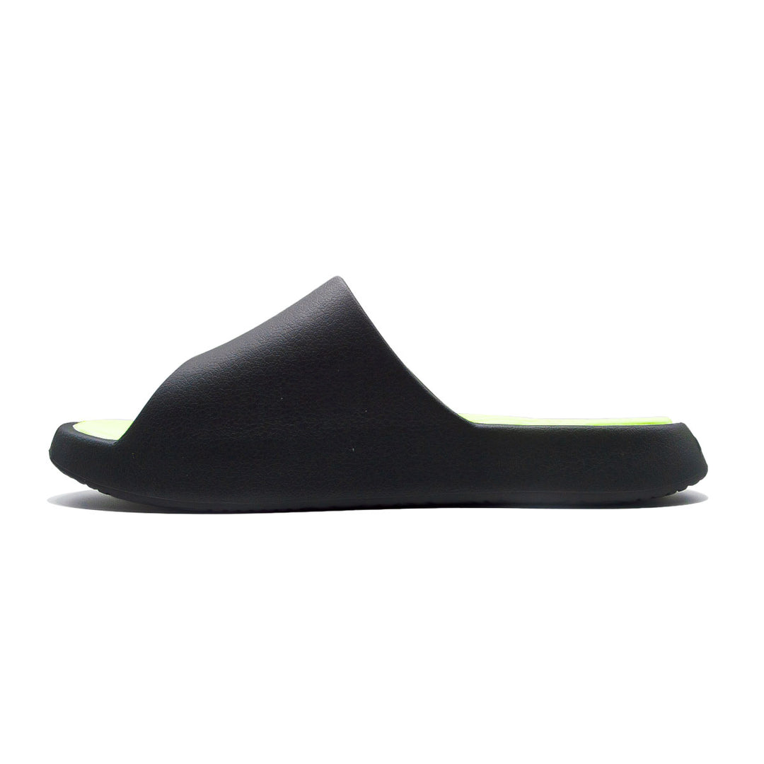 Claquette homme PEAK Taichi gris foncé vert fluorescent - vue intérieure