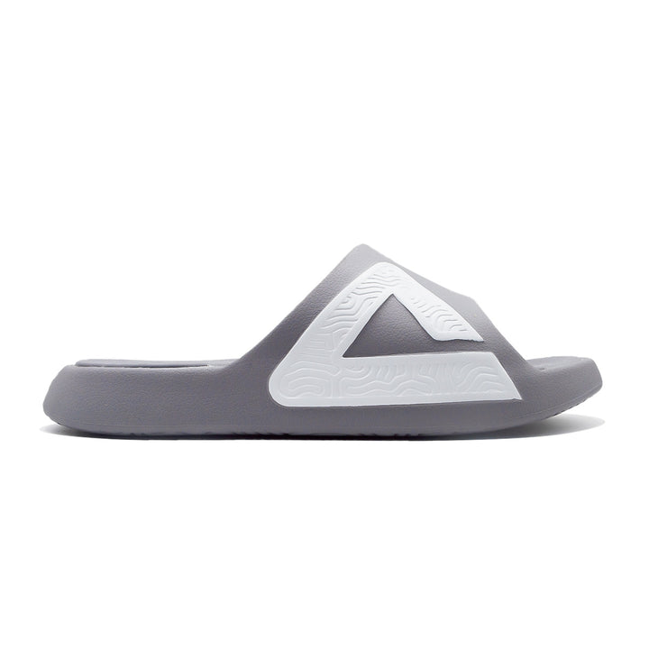 Claquette homme PEAK Taichi gris paloma gris fumé - vue latérale
