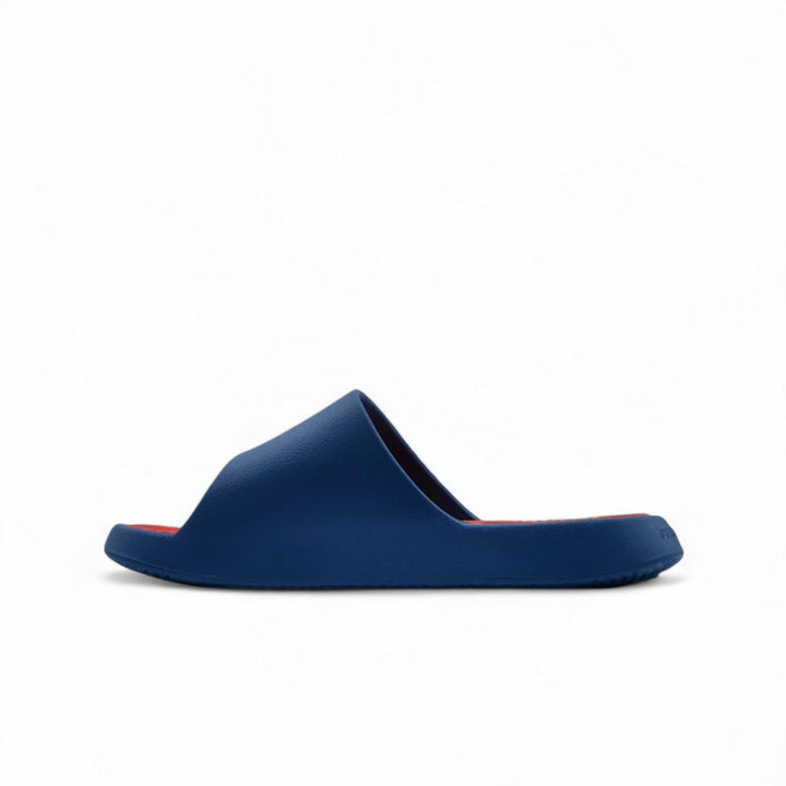 Claquette homme PEAK Taichi violet bleuté rouge - vue intérieure