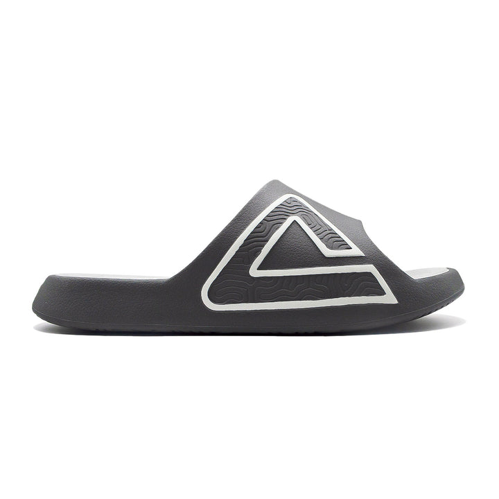 Claquette homme PEAK Taichi gris foncé gris argent - vue latérale