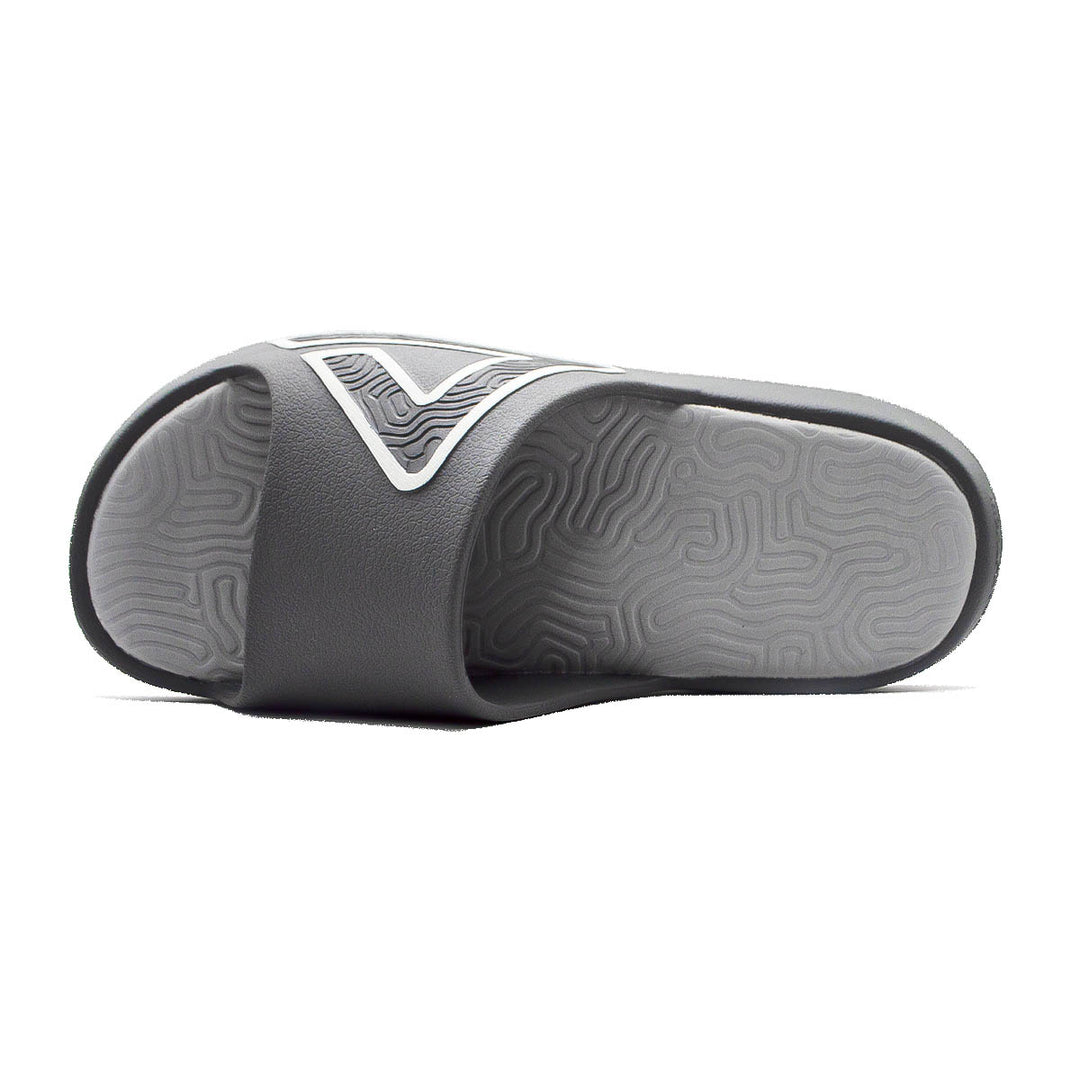 Claquette homme PEAK Taichi gris foncé gris argent - vue de dessus