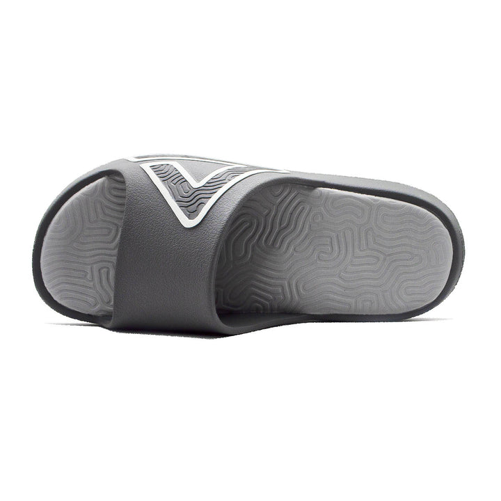 Claquette homme PEAK Taichi gris foncé gris argent - vue de dessus