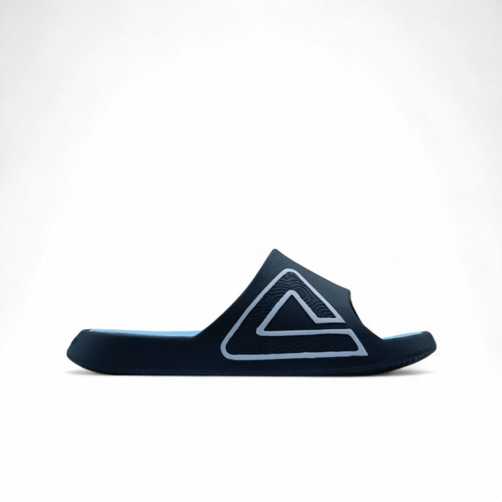 Claquette homme PEAK Taichi bleu foncé bleu clair - vue latérale