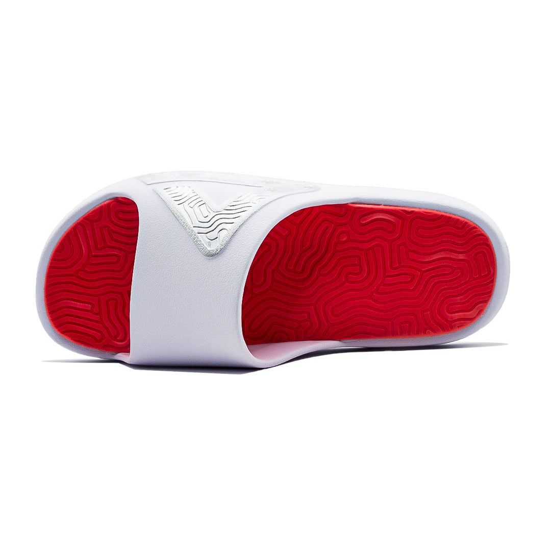 Claquette homme PEAK Taichi blanc rouge - vue intérieure
