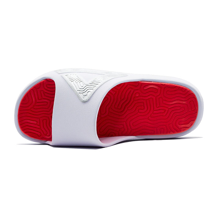 Claquette homme PEAK Taichi blanc rouge - vue intérieure