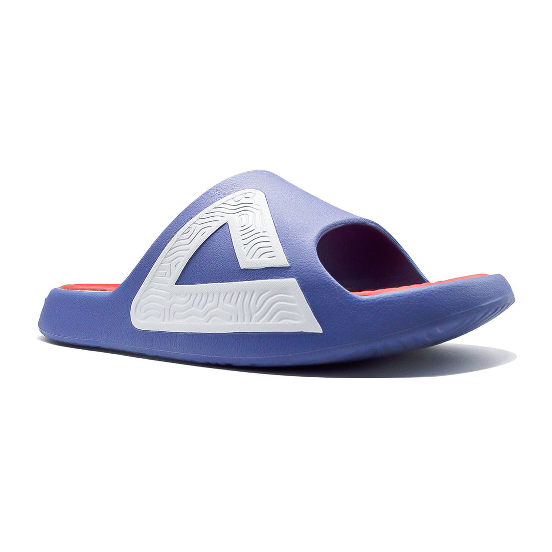 Claquette homme PEAK Taichi violet bleuté rouge - vue de dessus