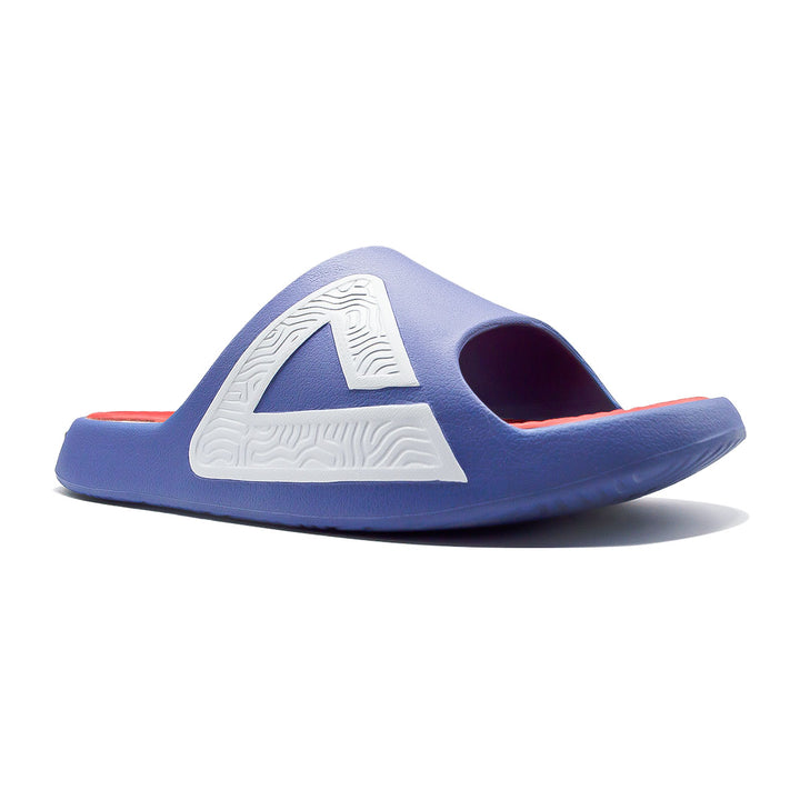 Claquette homme PEAK Taichi violet bleuté rouge - vue de dessus