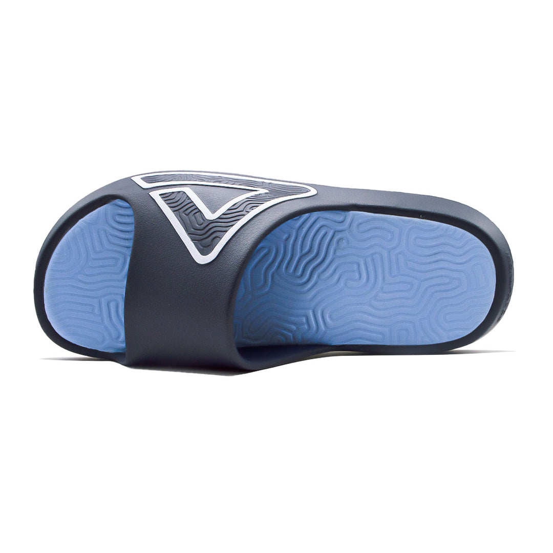 Claquette homme PEAK Taichi bleu foncé bleu clair - vue de dessus