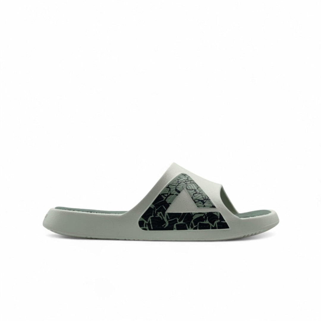 Claquette homme PEAK Taichi beige vert - vue latérale